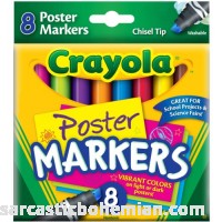 Crayola Poster Markers Chisel Tip Washable 8 Box Assorted CYO588173 B003BLW7LK